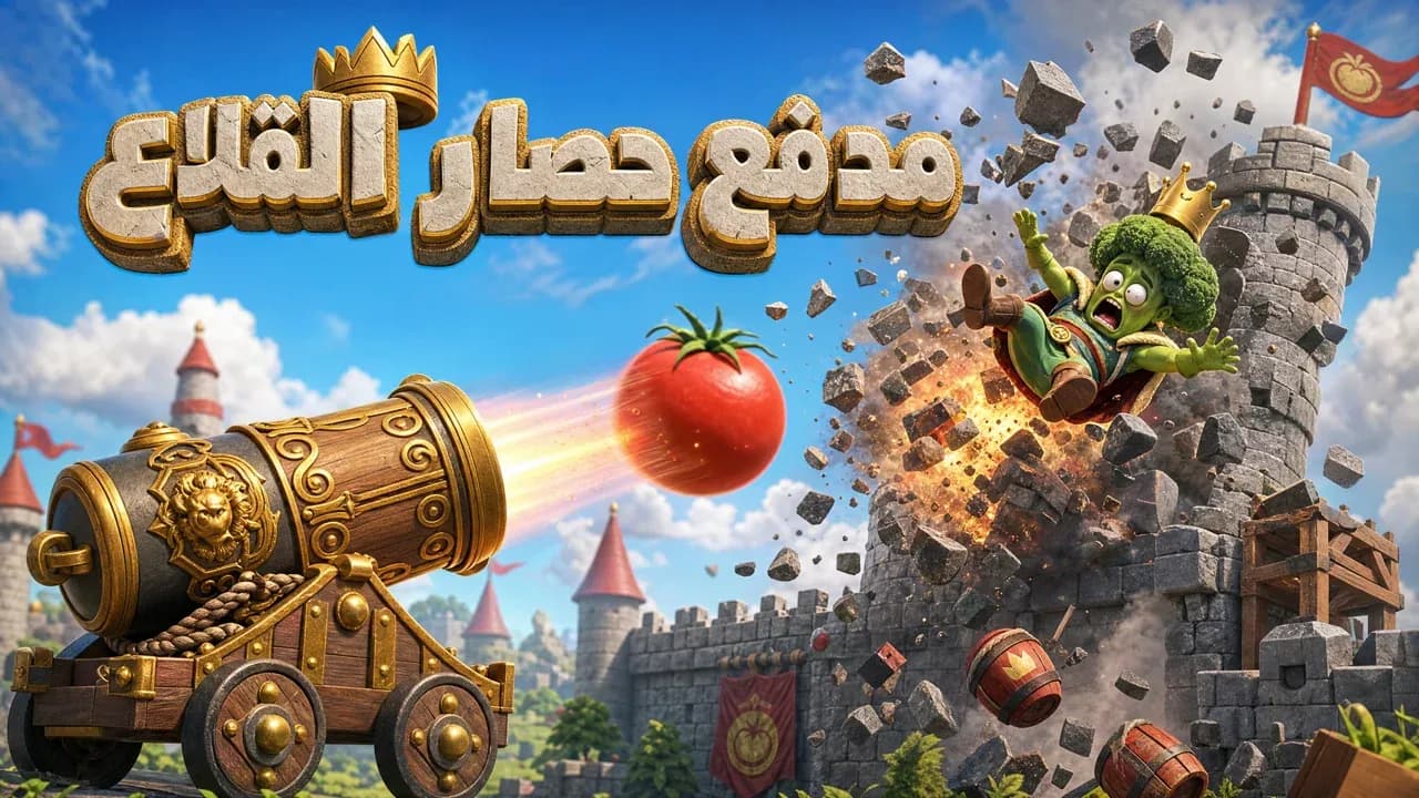 أسرار التصويب وقوانين الهدم في «مدفع حصار القلاع 3D»: كيف تسقط البرج بضربة واحدة؟ 🏰💥